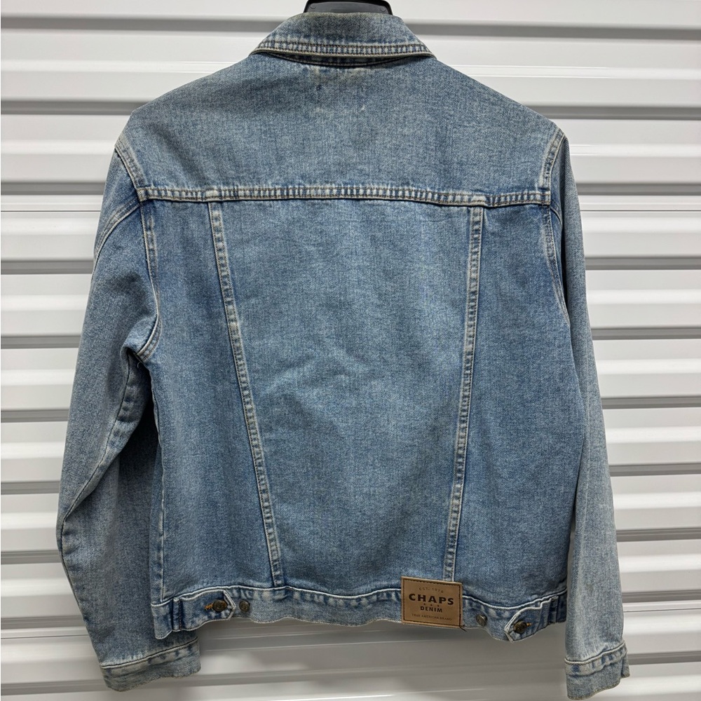 Chaps Red and White Denim Label Patch - Picture 4 of 6